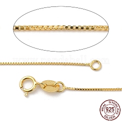 925 Sterling Silver Box Chain Necklaces&nbsp;STER-F039-45cm-03G