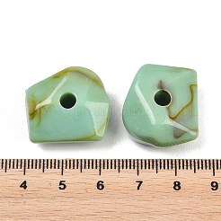 Two Tone Opaque Acrylic Imitation Gemstone Beads&nbsp;OACR-T033-08B