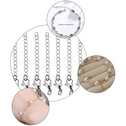 304ステンレススチールチェーンエクステンダー  カニカン付き  ステンレス鋼色  58mm  1連売り/箱&nbsp;STAS-PH0018-50P