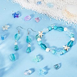 150Pcs 15 Style Transparent Spray Painted Glass Beads&nbsp;GLAA-SC0001-92