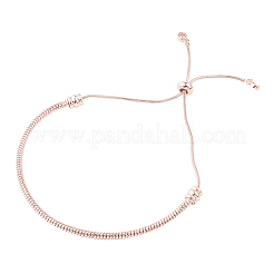 PVD Vacuum Plating Adjustable Brass Slider Bracelet/Bolo Bracelet&nbsp;BJEW-CJ0001-02RG