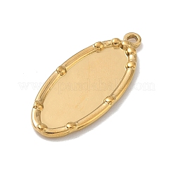 304 Stainless Steel Pendant Cabochon Settings&nbsp;SA-CBA22DE-04G-03