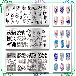 Stainless Steel DIY Nail Art Templates&nbsp;MRMJ-WH0092-054