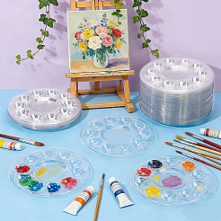 200Pcs Round PET Watercolor Oil Palette&nbsp;AJEW-WA0004-63