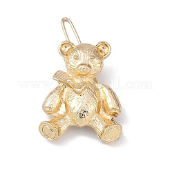 Bear Alloy Hair Barrettes&nbsp;AJEW-A056-03A-G