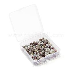 100Pcs 8mm Natural Purple Red Tourmaline Round Beads&nbsp;DIY-LS0002-09