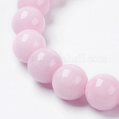 Natural Mashan Jade Beaded Stretch Bracelet&nbsp;BJEW-P207-05-14mm
