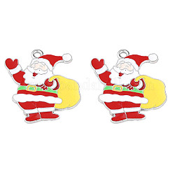 Rack Plating Alloy Enamel Pendants&nbsp;ENAM-N060-04P
