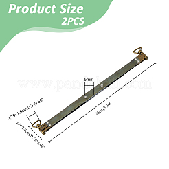Iron Purse Internal Flex Frame with Loops&nbsp;IFIN-WH0071-29C