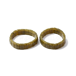 Rectangle Natural Lemon Jade Beads Stretch Bracelets for Women Men&nbsp;BJEW-Z149-01H