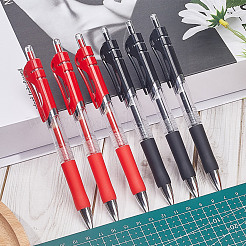 6Pcs 2 Colors Plastic Press Roller Ball Pens&nbsp;AJEW-GF0006-96