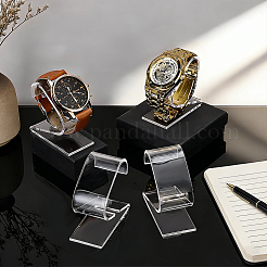 10Pcs C Shaped Acrylic Single Watch Display Stands&nbsp;ODIS-PH0009-32