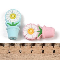 Flower Food Grade Silicone Focal Beads&nbsp;SIL-A011-03A