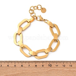 304 Stainless Steel Cable Chain Bracelets for Women&nbsp;BJEW-S173-02A-G