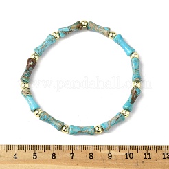 Natural Dyed Imperial Jasper Beads Stretch Bracelets for Men Women&nbsp;BJEW-L171-03A