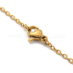 304 Stainless Steel Pendant Necklaces&nbsp;NJEW-G120-02G