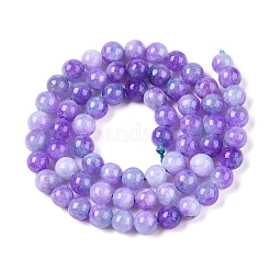 Dyed Natural White Jade Beads Strands&nbsp;G-T138-6mm-210-5