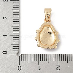 Brass Enamel Pendants&nbsp;KK-Z107-07G