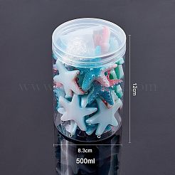 DIYダングルピアス作成キット  樹脂ペンダント入り  真鍮のピアスフックと丸カン  ヒトデ  ゴールデン＆シルバー  130個/箱&nbsp;DIY-NB0005-44