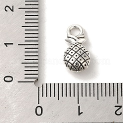 チベット風合金チャーム  カドミウムフリー＆鉛フリー  パイナップル  アンティークシルバー  14x7x5mm  穴：2.2mm&nbsp;TIBEP-L021-53AS