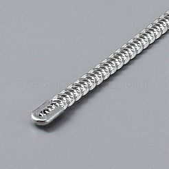 スチールスパイラルコルセット骨抜きステー  モデリングスティック  ステンレス鋼色  230x6.5x2mm&nbsp;FIND-WH0014-17A
