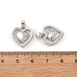 Brass Micro Pave Cubic Zirconia Pendants&nbsp;KK-G533-24P