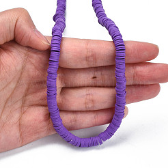 Handmade Polymer Clay Beads Strands&nbsp;CLAY-R089-6mm-013