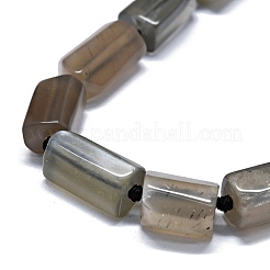 ナチュラル グレー ムーンストーン ビーズ 連売り  ナゲット  11~14x6~8mm  穴：0.9mm  約28~32個/連  15.75''（40センチメートル）&nbsp;G-O170-159
