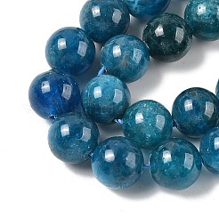 ラウンド天然のアパタイトビーズ連売り  グレードA  10mm  穴：1mm  約38個/連  15インチ&nbsp;G-K068-04-10mm