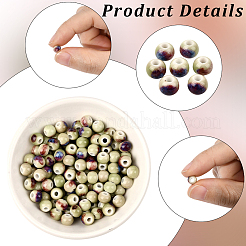 120Pcs Handmade Porcelain Beads&nbsp;PORC-LT0001-13B