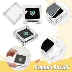 Acrylic Loose Diamond Packaging Boxes with Magnetic&nbsp;CON-WH0105-14B