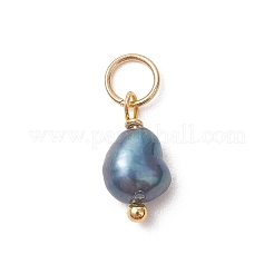 Natural Cultured Freshwater Pearl Rice Charms&nbsp;PALLOY-JF05039