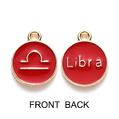 Alloy Enamel Pendants&nbsp;ENAM-SZ0001-28B-K
