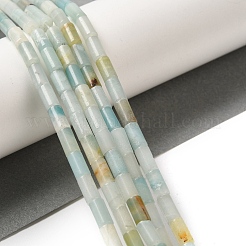 天然フラワーアマゾナイトビーズ連売り  コラム  8x4mm  穴：0.7mm  約48個/連  15.35~15.43''（39~39.2センチメートル）&nbsp;G-B091-A08-01