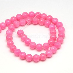 Natural Yellow Jade Beads Strands&nbsp;G-G598-10mm-YXS-21