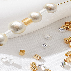 4 Bags 2 Colors Brass Crimp Beads&nbsp;KK-LP0001-78