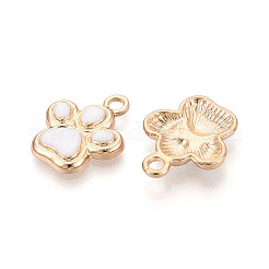 Rack Plating Alloy Enamel Pendants&nbsp;ENAM-T024-01M-G