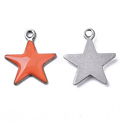 201 Stainless Steel Enamel Charms&nbsp;LS-STAS-N088-14J