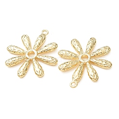 合金ペンダント  質感のある花のチャーム  切り取る  ゴールドカラー  40x35x3mm  穴：2.2mm&nbsp;AL-C003-01B-01