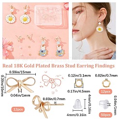 12Pcs Brass Stud Earring Findings&nbsp;DIY-CN0002-48