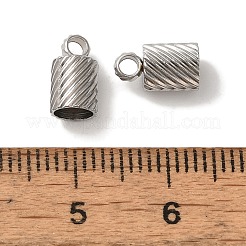 Non-Tarnish 304 Stainless Steel Cord Ends&nbsp;STAS-M017-01P