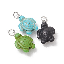 Dyed Synthetic Turquoise Pendants&nbsp;PALLOY-JF05376