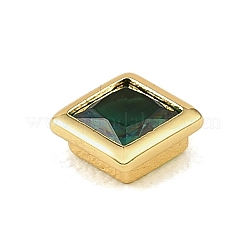 Brass Pave Cubic Zirconia Cabochons&nbsp;CU-CBA30E8-05G-04