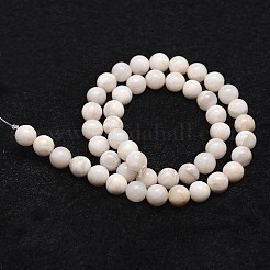 Natural White Crazy Lace Agate Bead Strands&nbsp;X-G-D840-55-10mm