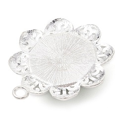 天然石ミックスストーンペンダント  合金の花のチャーム  銀色のメッキ  染めと未染色の混合  39x34.5x8.5~9mm  穴：3.5mm&nbsp;PALLOY-JF03247