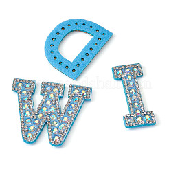 Alphabet Resin Rhinestone Patches&nbsp;DIY-TAC0005-45F