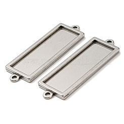 Non-Tarnish 201 Stainless Steel Cabochon Connector Settings&nbsp;STAS-F296-07P