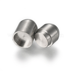 Tarnish Resistant 304 Stainless Steel Magnetic Clasps with Glue-in Ends&nbsp;STAS-E440-92C