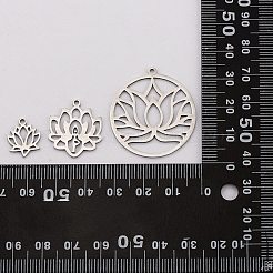 12Pcs 12 Style 201 Stainless Steel Pendants&nbsp;STAS-SZ0002-48P
