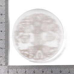 Flat Round Natural Selenite Slice Coasters&nbsp;DJEW-C015-02H